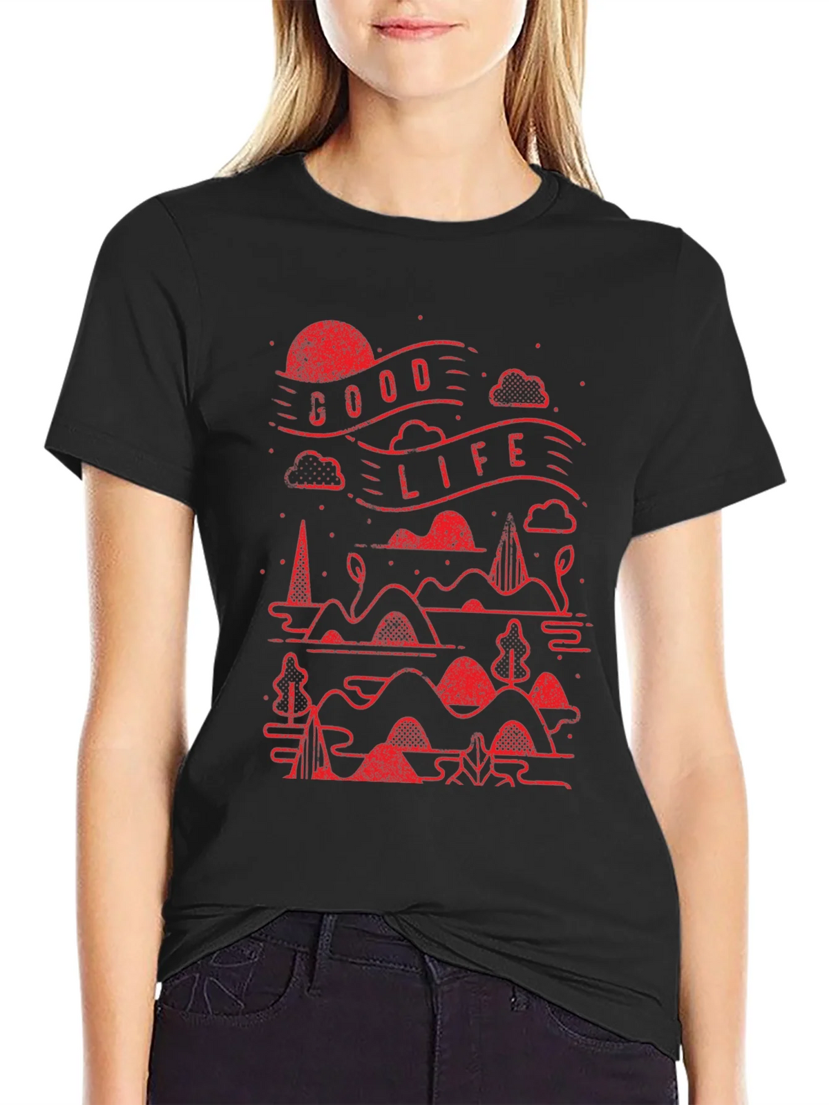 Good Life Graphic Tee - Black product image 2