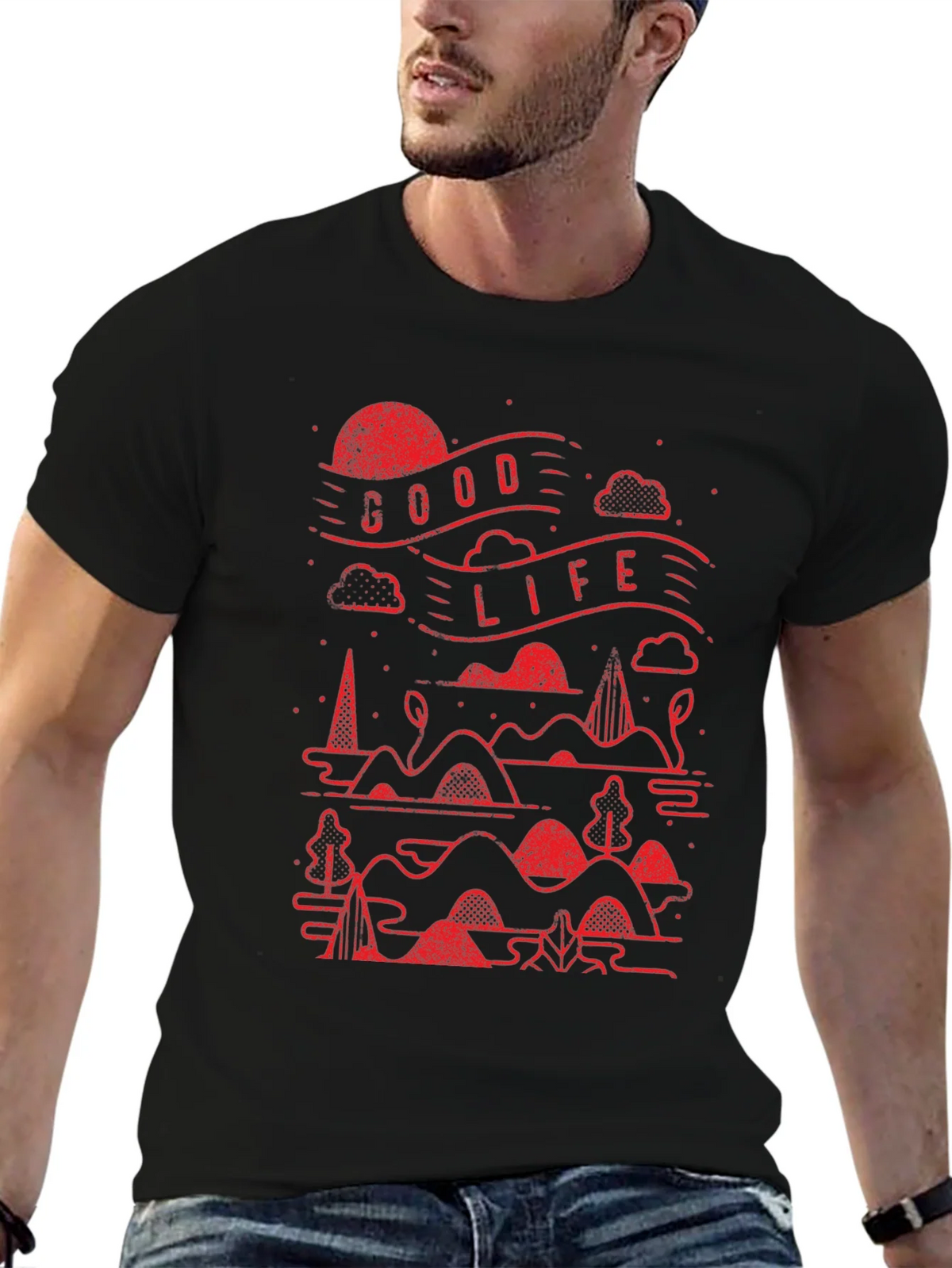 Good Life Graphic Tee - Black product image 6