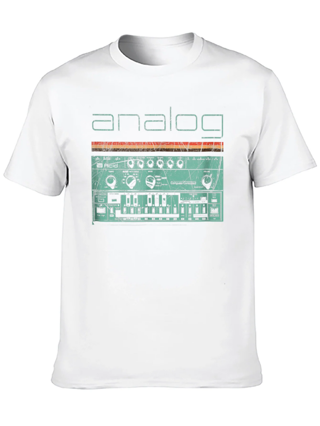 Analog Synth Graphic Tee - Retro Style Synthesizer T-Shirt product image 9