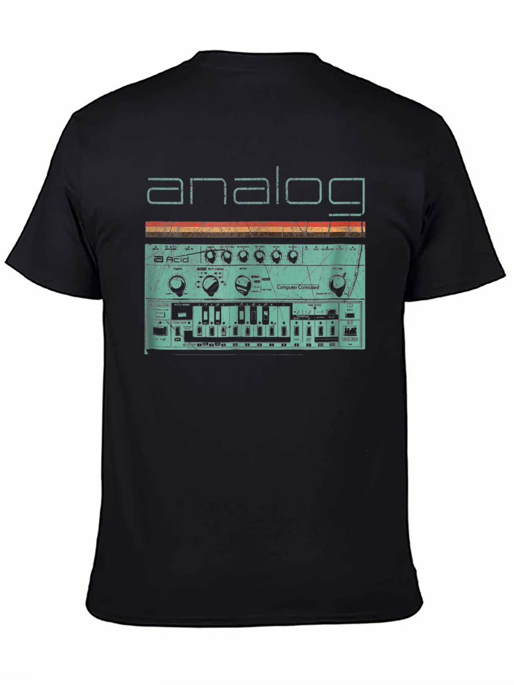 Analog Synth Graphic Tee - Retro Style Synthesizer T-Shirt product image 4