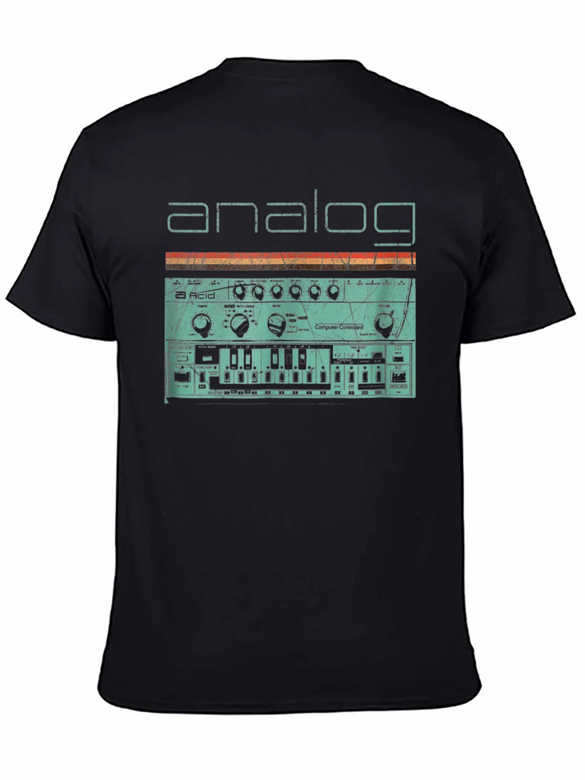 Analog Synth Graphic Tee - Retro Style Synthesizer T-Shirt product image 4