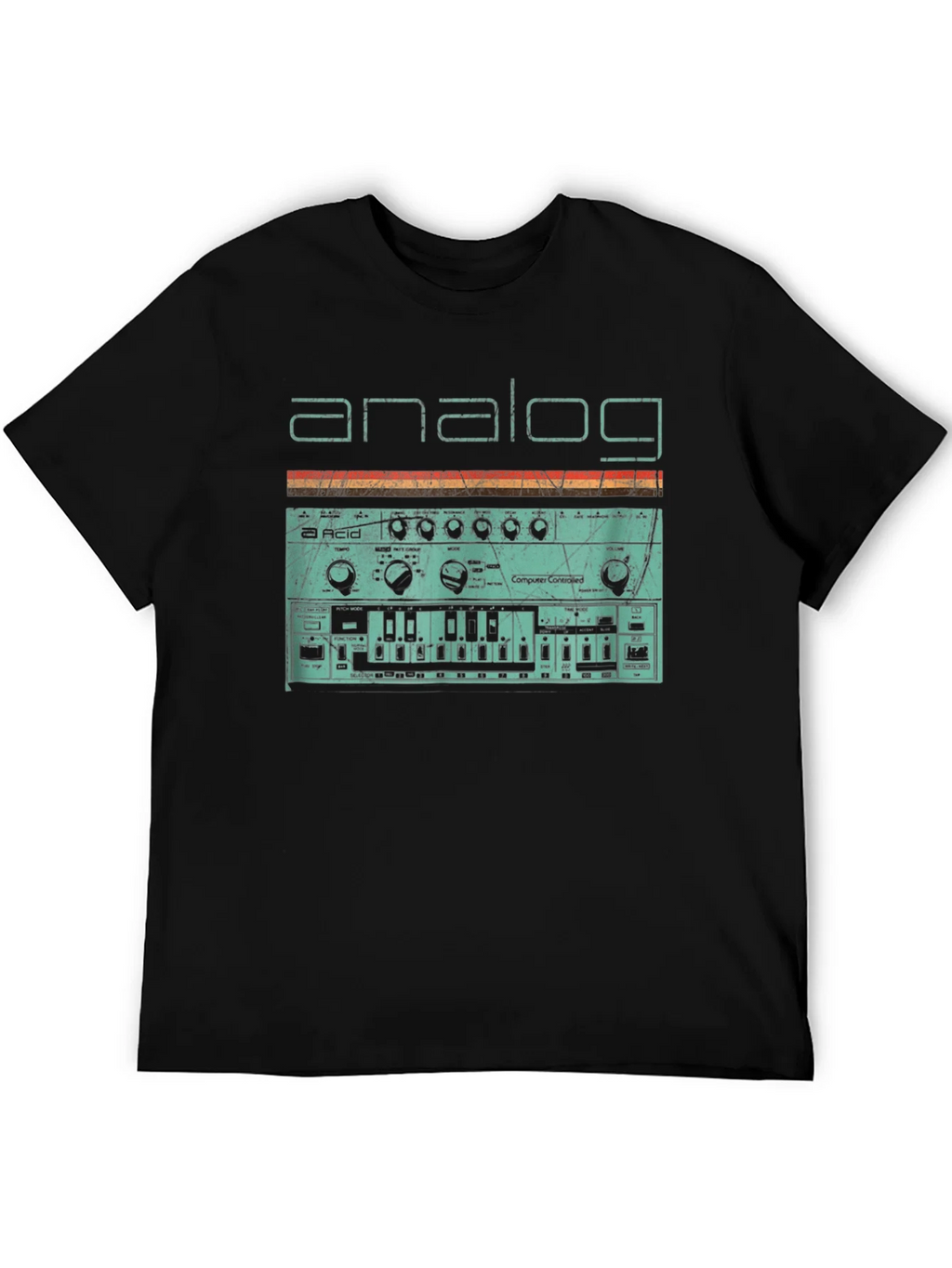 Analog Synth Graphic Tee - Retro Style Synthesizer T-Shirt product image 5
