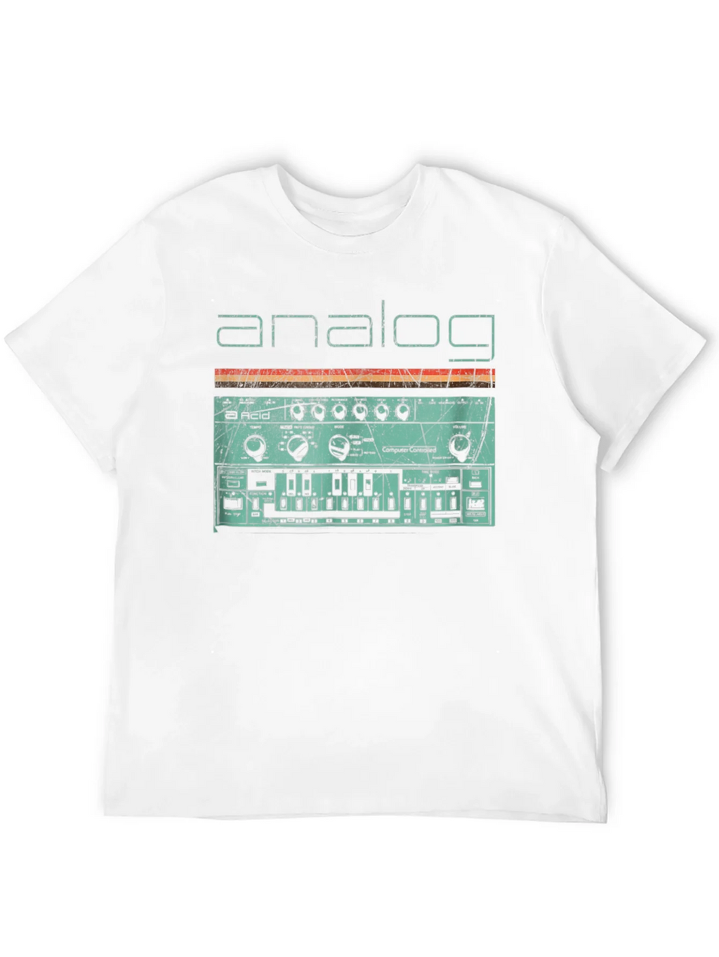 Analog Synth Graphic Tee - Retro Style Synthesizer T-Shirt product image 11