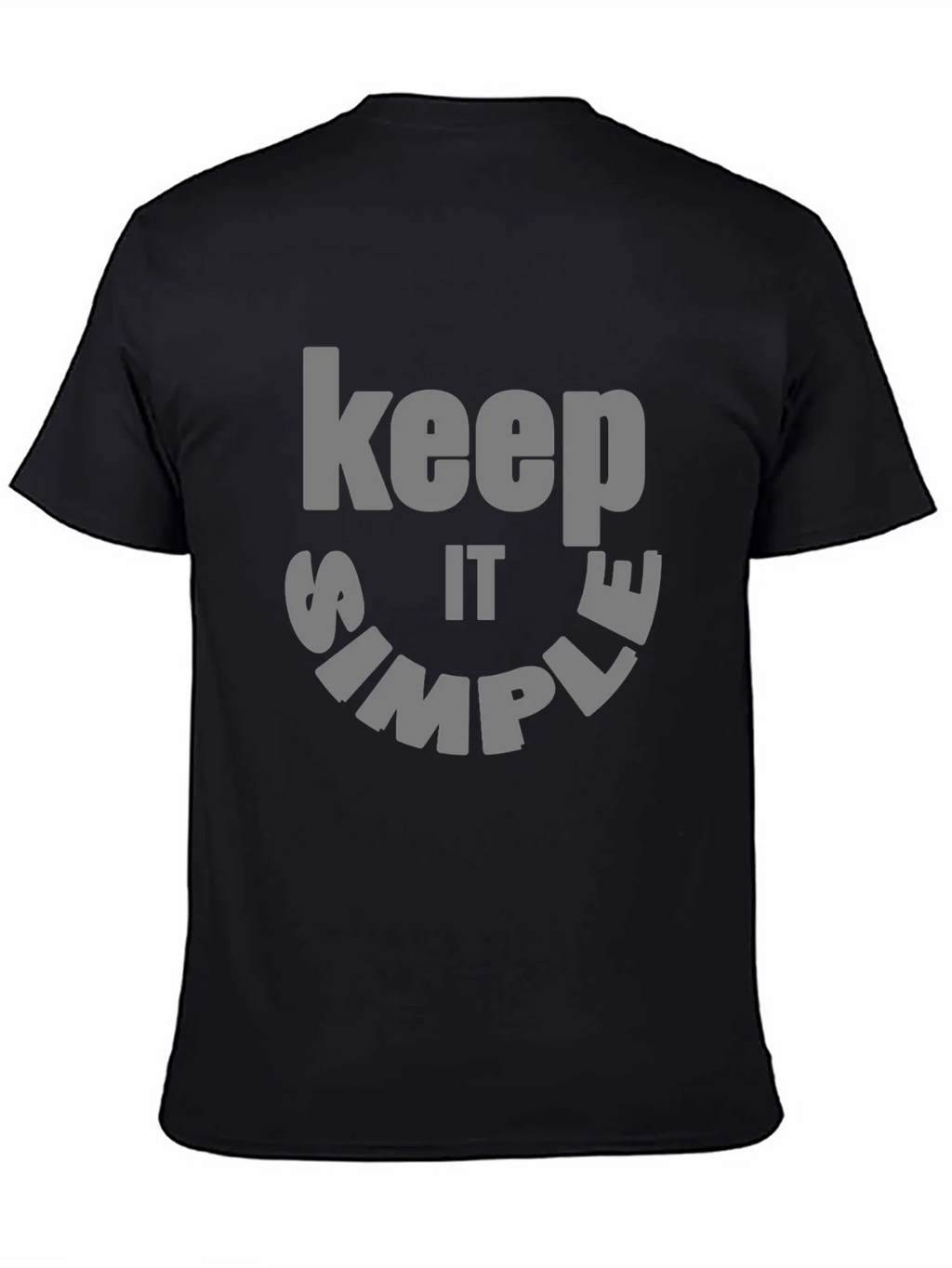 Keep it Simple Graphic Tee - Black Cotton product image 4