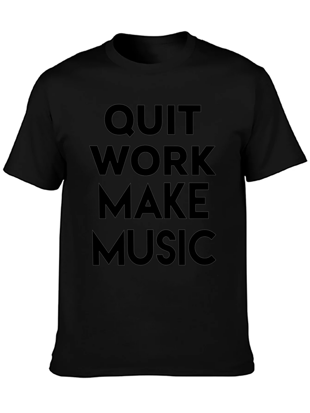 Quit Work Make Music T-Shirt product image 2