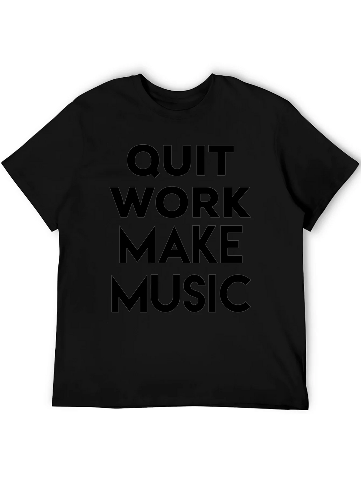 Quit Work Make Music T-Shirt product image 4
