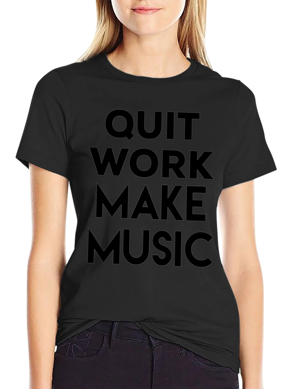 Quit Work Make Music T-Shirt product image 1