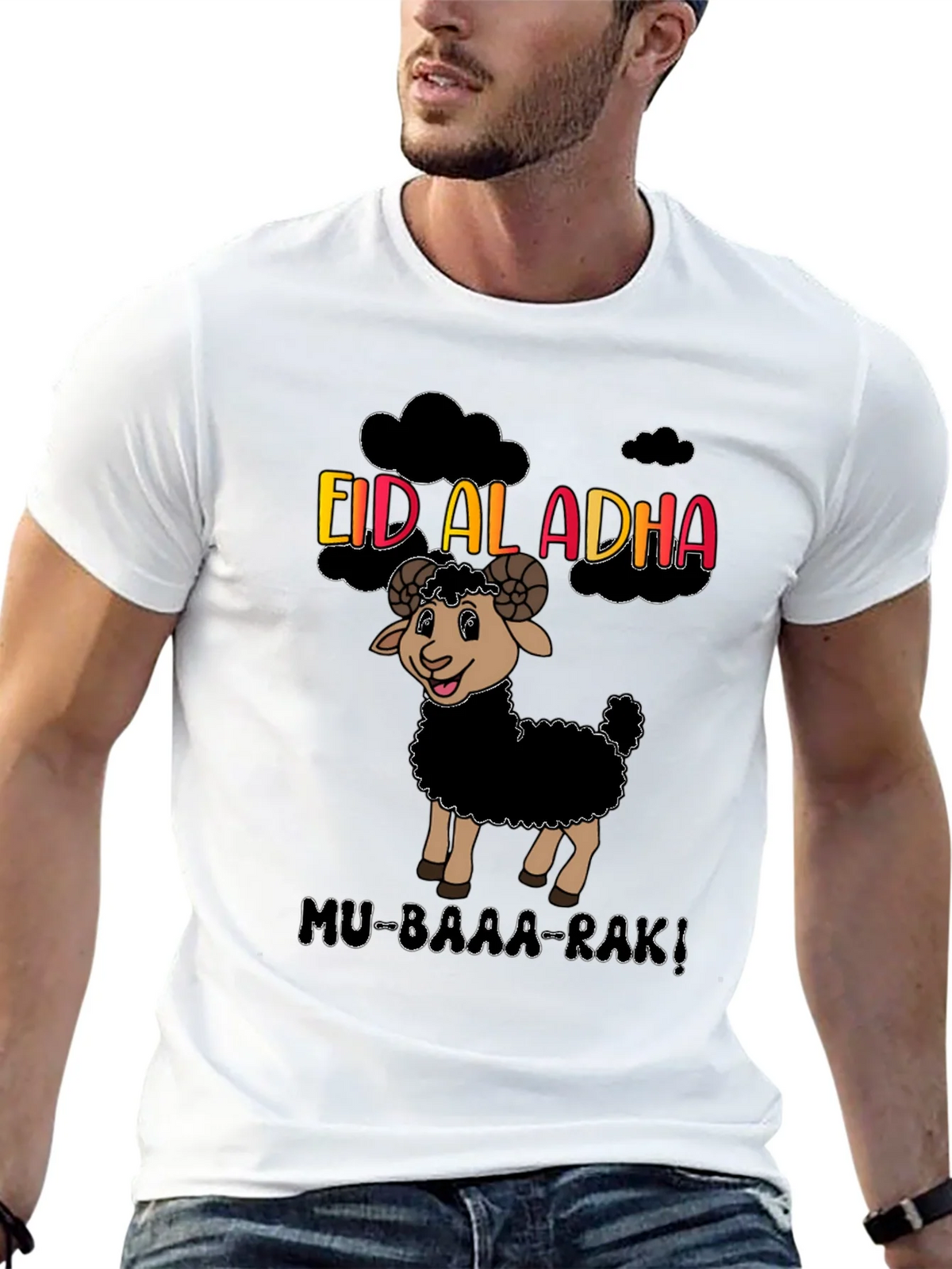 Eid al-Adha Sheep Graphic T-Shirt product image 12
