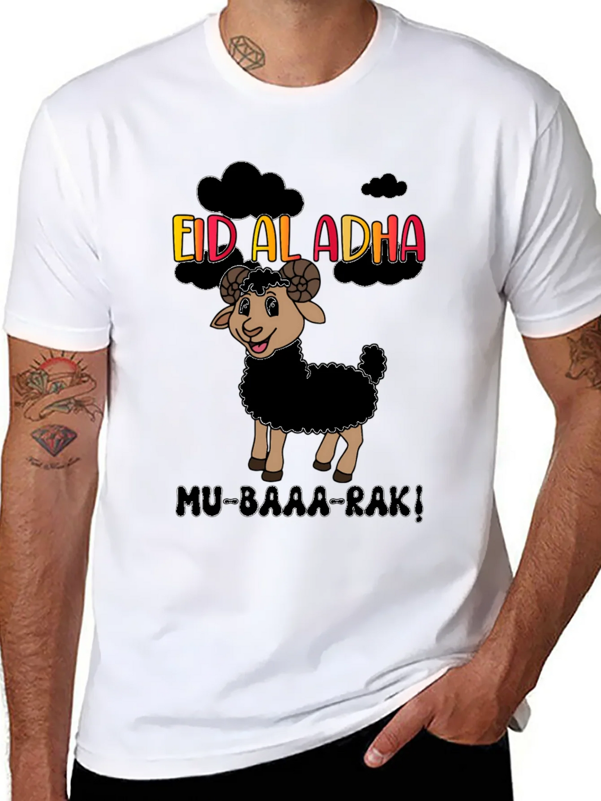 Eid al-Adha Sheep Graphic T-Shirt product image 7