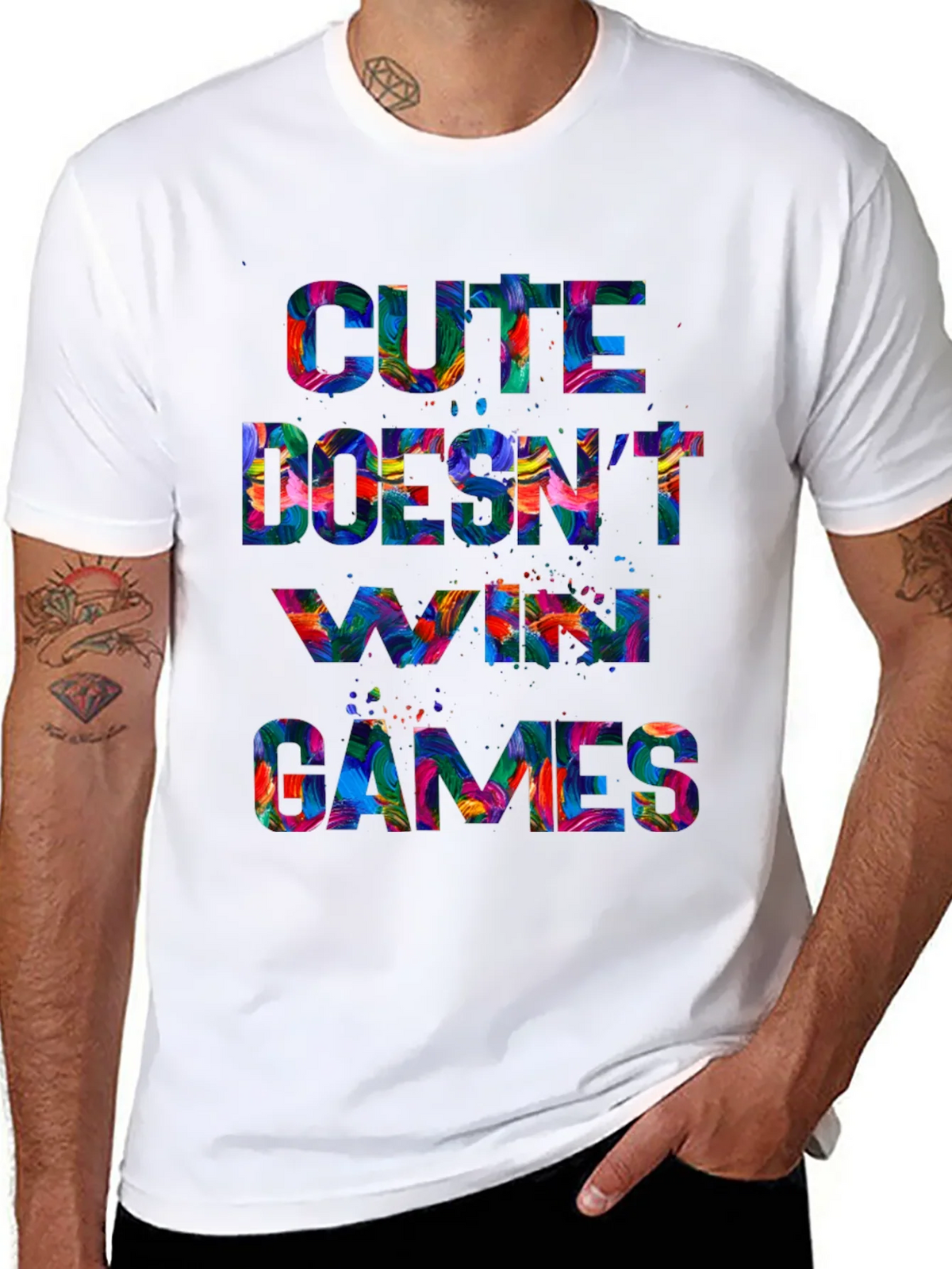 Cute Doesnt Win Games Graphic T-Shirt product image 7