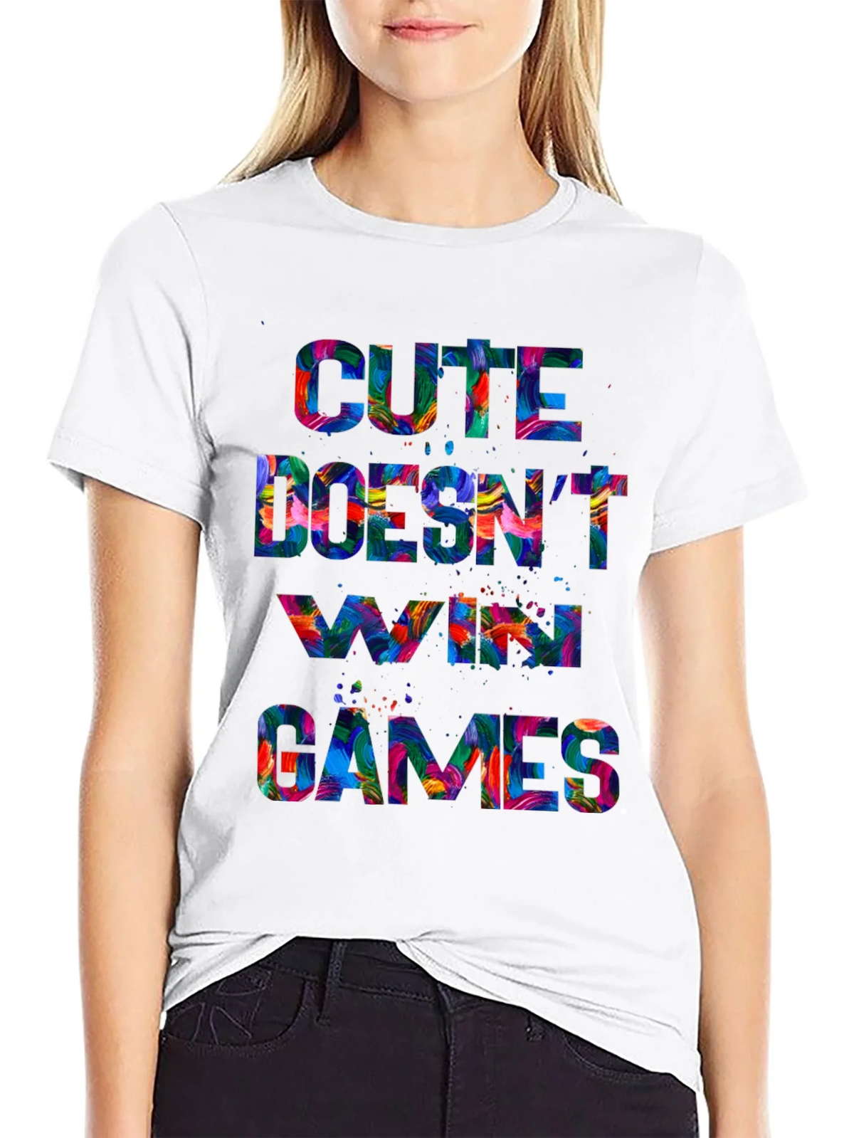 Cute Doesnt Win Games Graphic T-Shirt product image 8