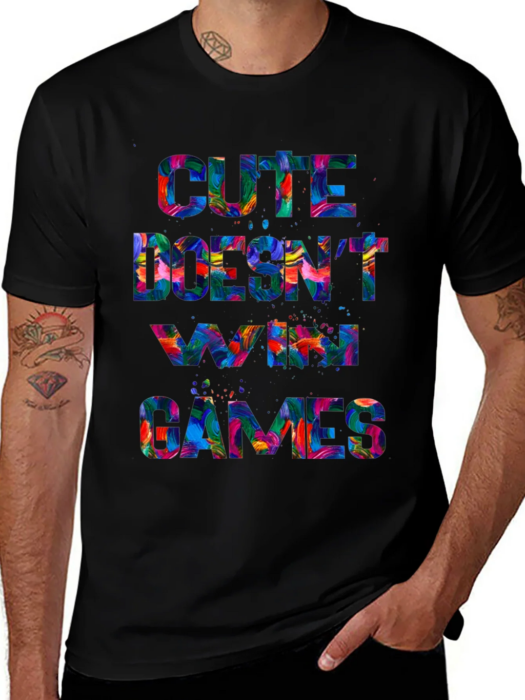 Cute Doesnt Win Games Graphic T-Shirt product image 1