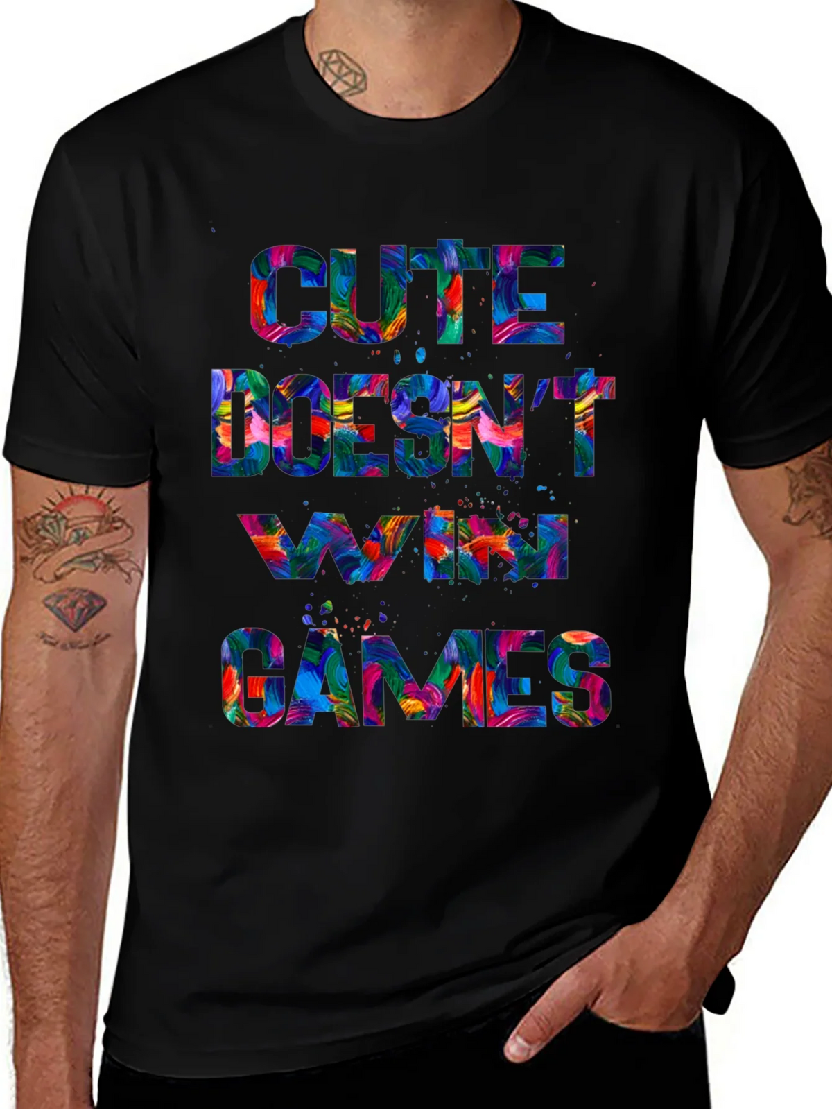 Cute Doesnt Win Games Graphic T-Shirt product image 1