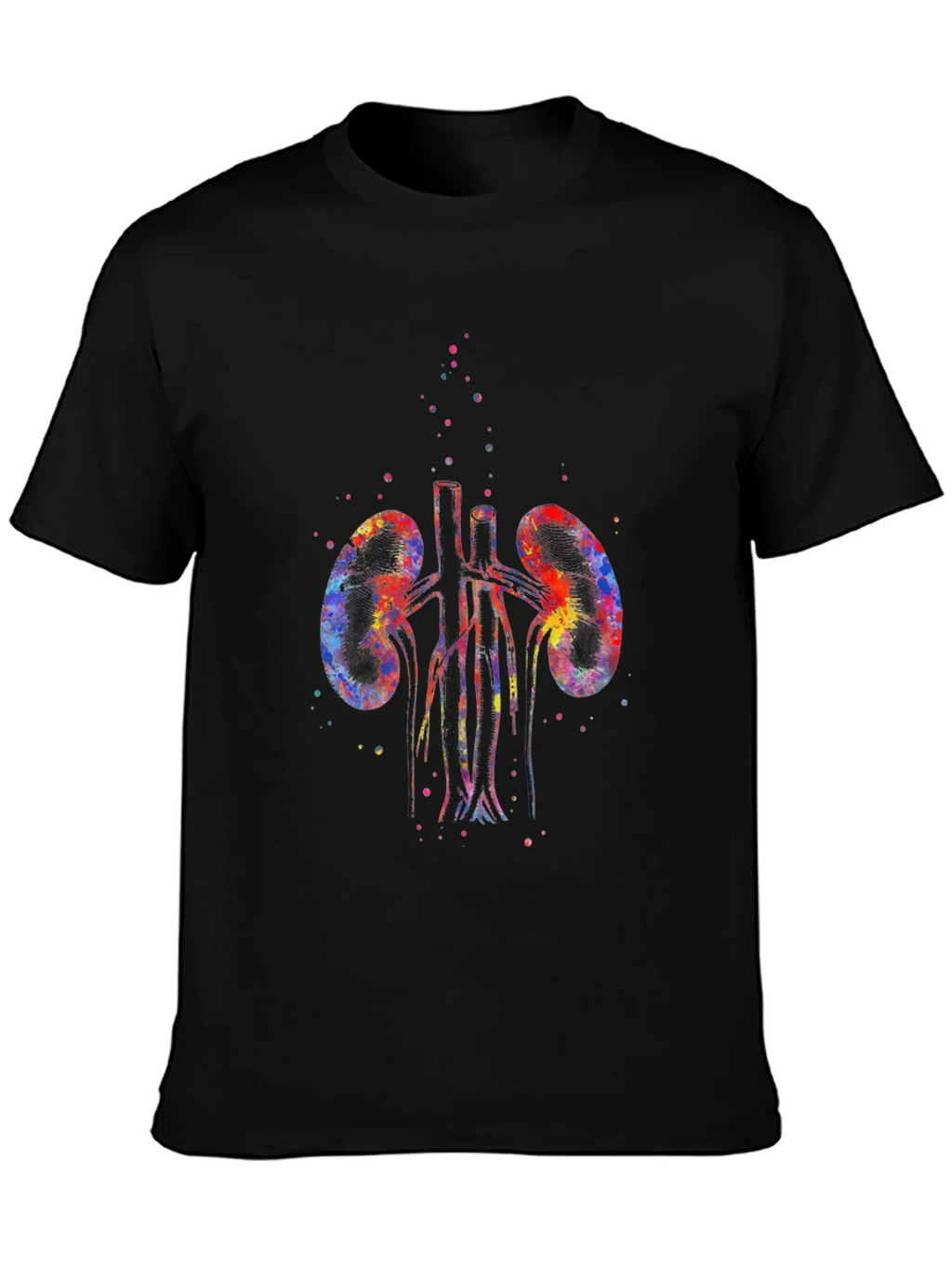 Watercolor Kidneys Graphic Tee - Unique Anatomy Shirt product image 3