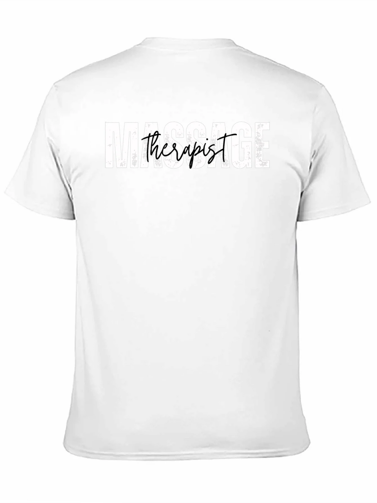 Massage Therapist Graphic Tee - Black Cotton Blend Shirt product image 10