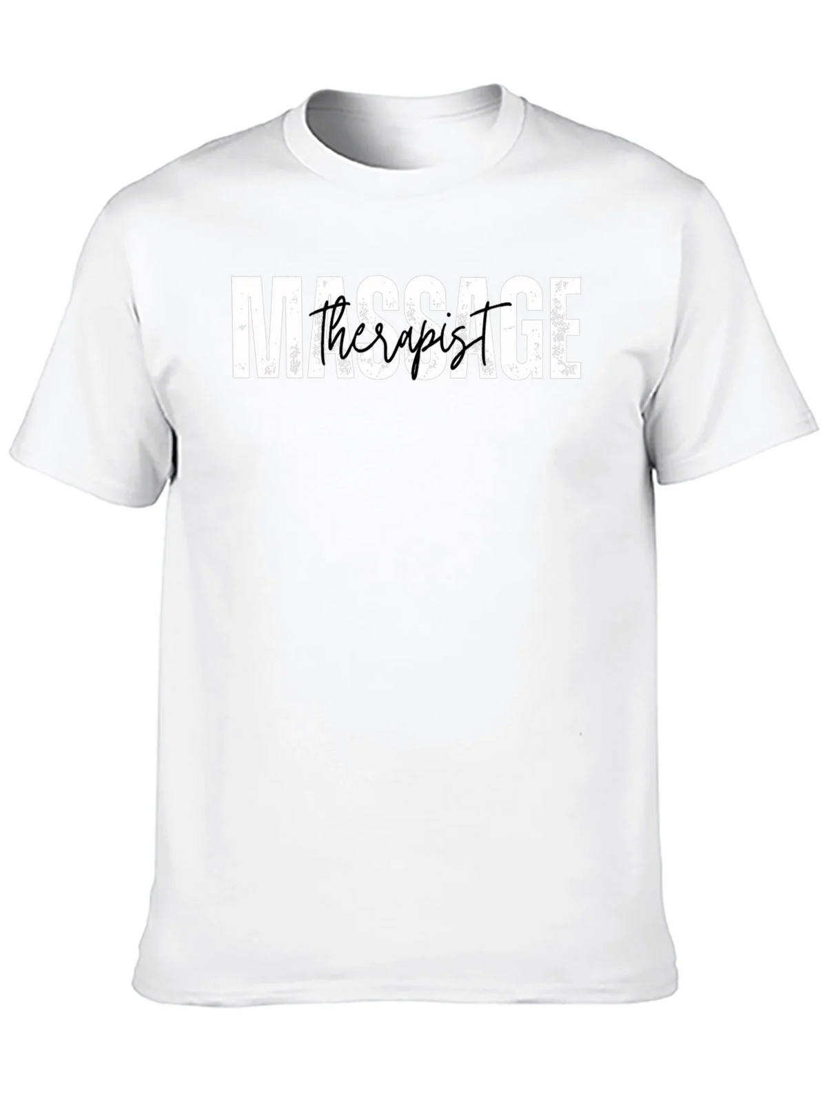 Massage Therapist Graphic Tee - Black Cotton Blend Shirt product image 9