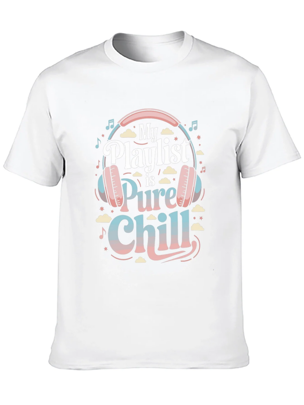 My Playlist is Pure Chill Black Graphic Tee product image 9