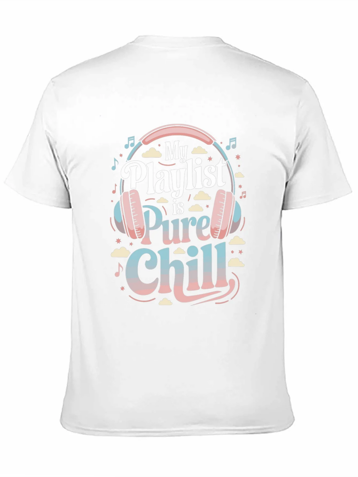 My Playlist is Pure Chill Black Graphic Tee product image 10