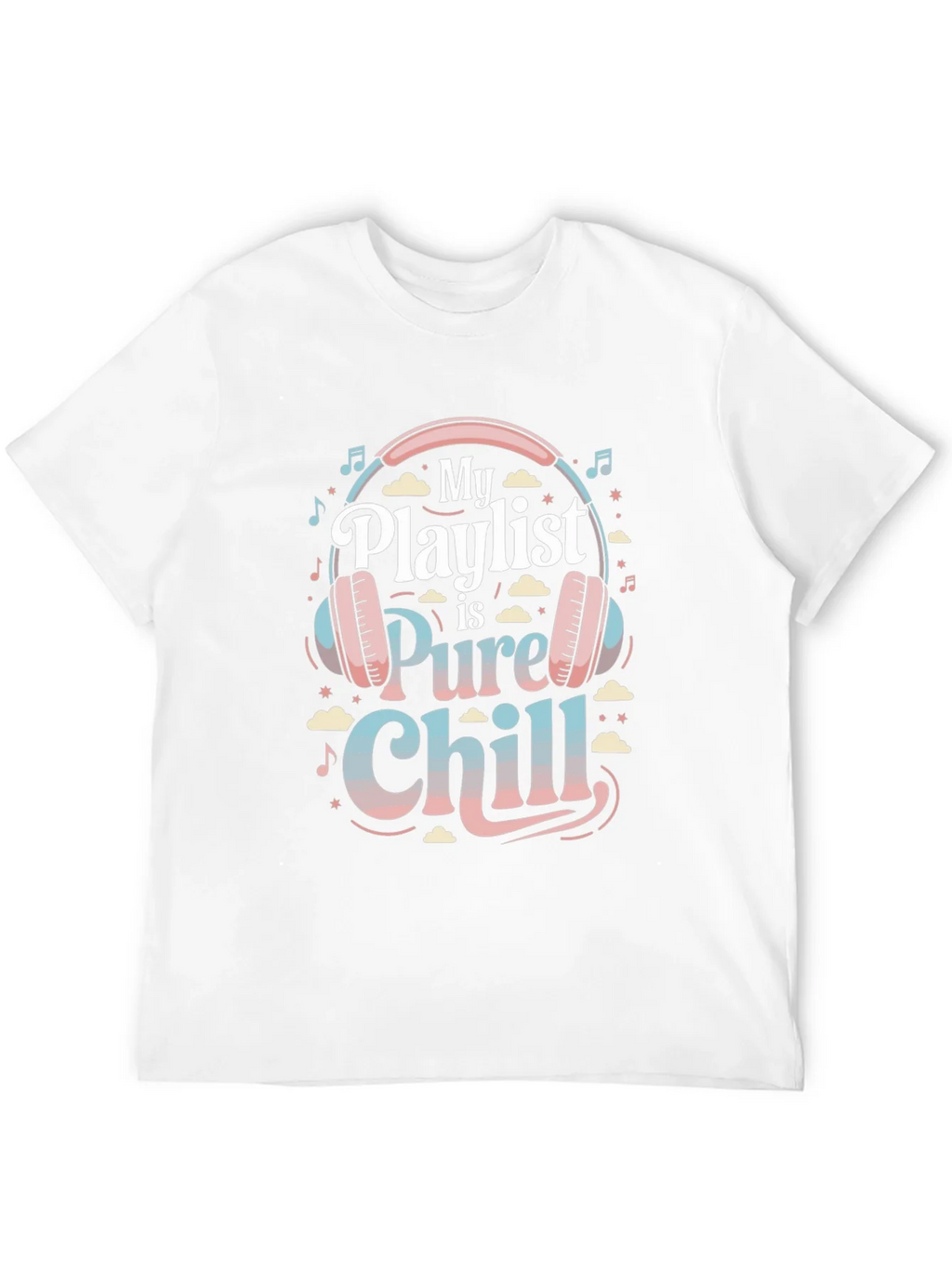 My Playlist is Pure Chill Black Graphic Tee product image 11