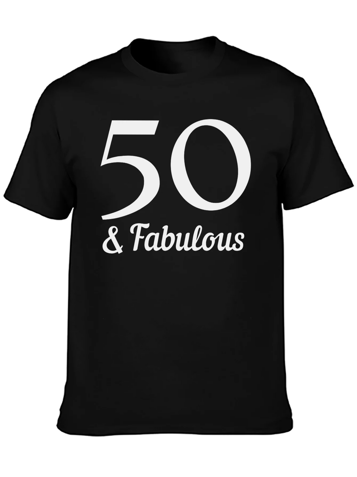 50 & Fabulous Graphic Tee - Birthday Celebration Shirt product image 3