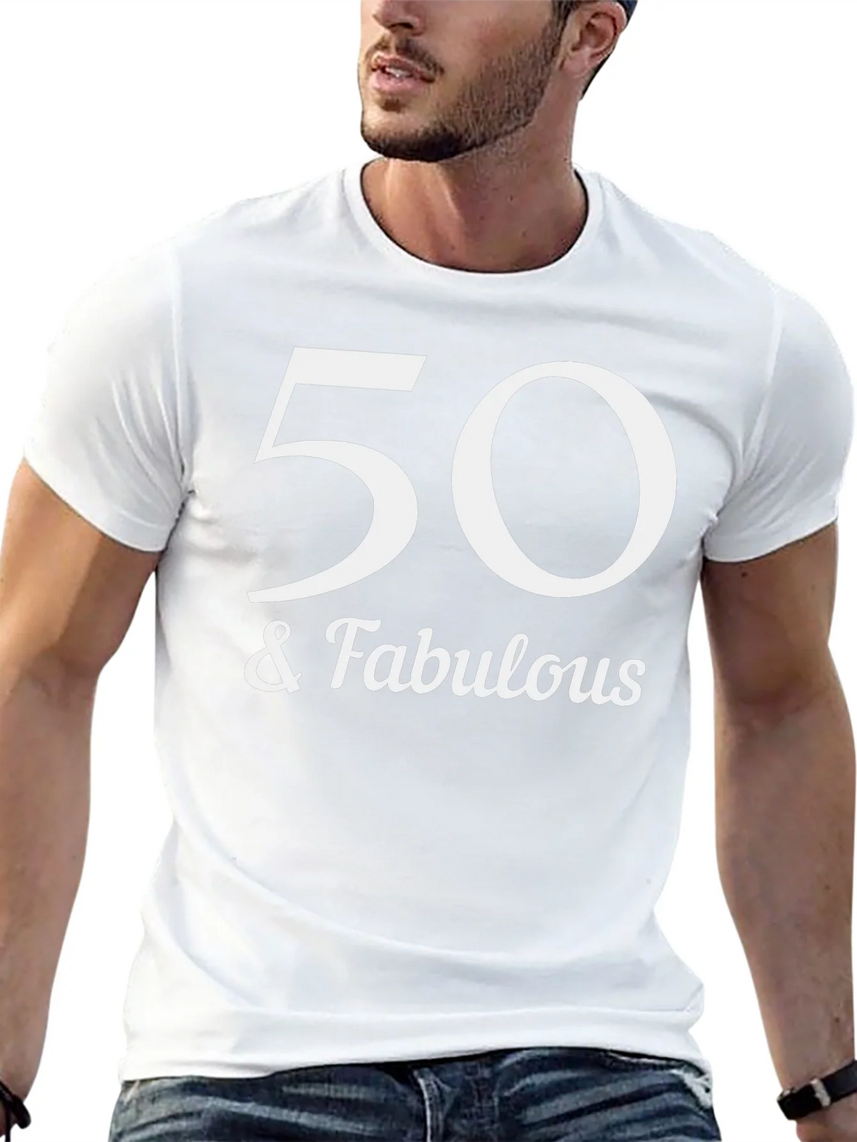 50 & Fabulous Graphic Tee - Birthday Celebration Shirt product image 12