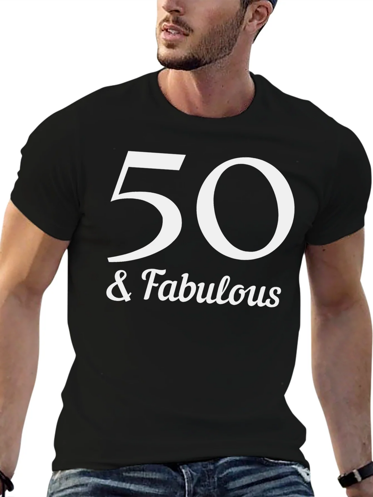 50 & Fabulous Graphic Tee - Birthday Celebration Shirt product image 6
