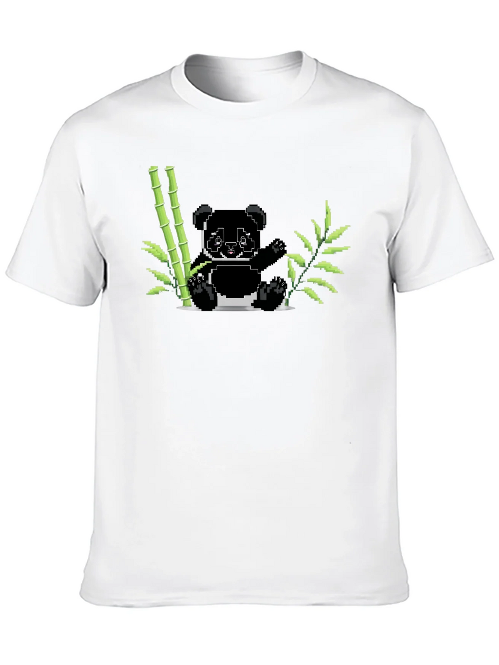 Pixel Panda Bamboo Graphic Tee - Black product image 9