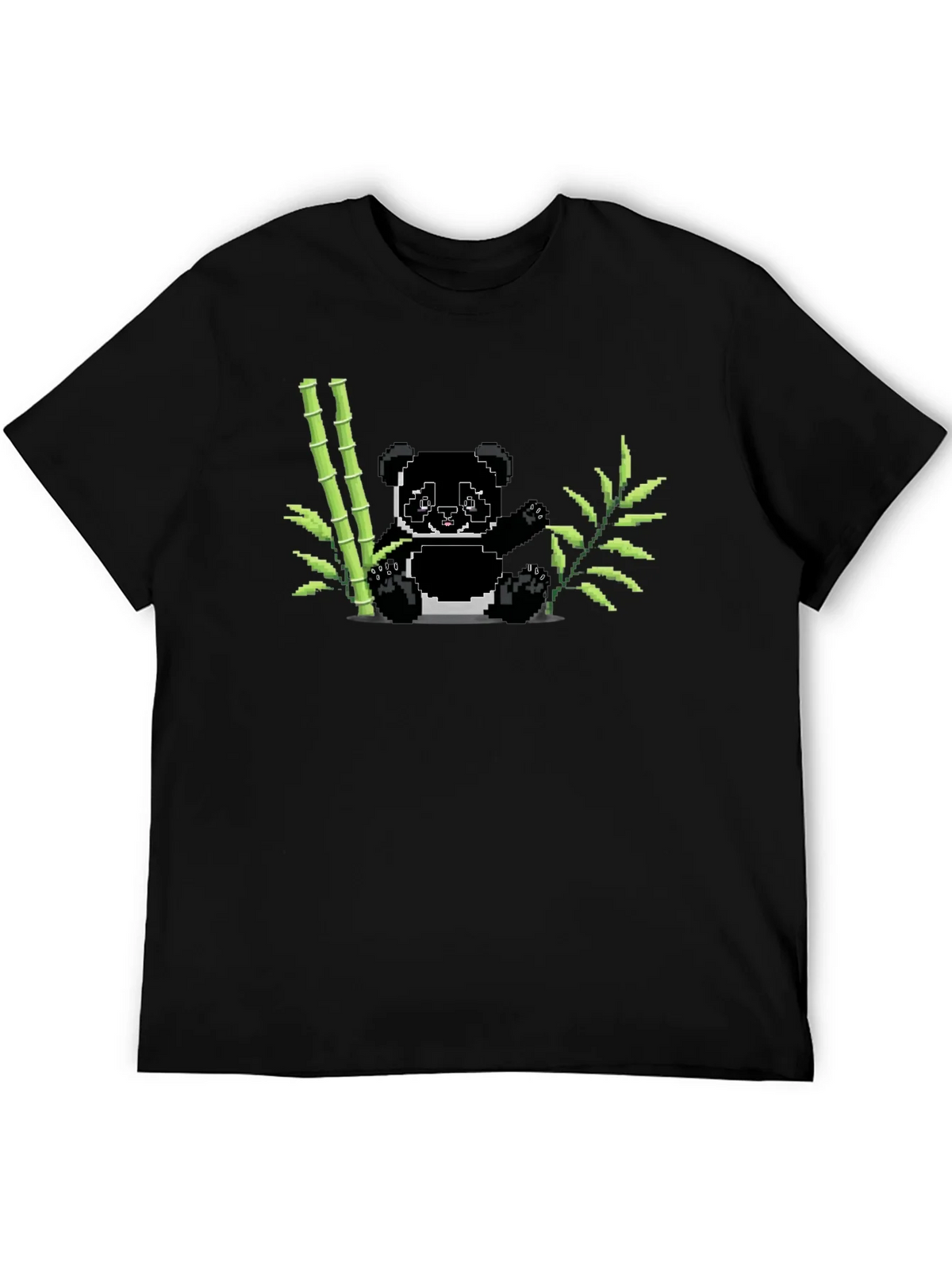 Pixel Panda Bamboo Graphic Tee - Black product image 5