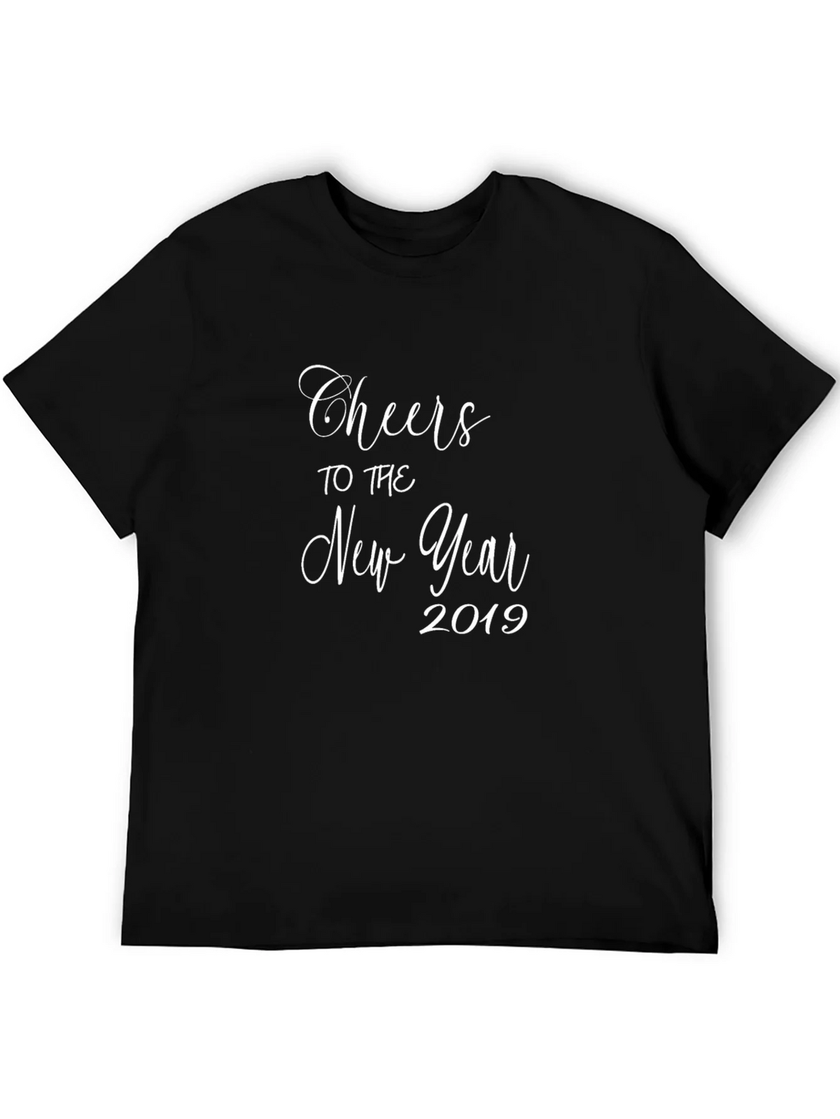 Cheers to the New Year 2019 Black T-Shirt product image 4