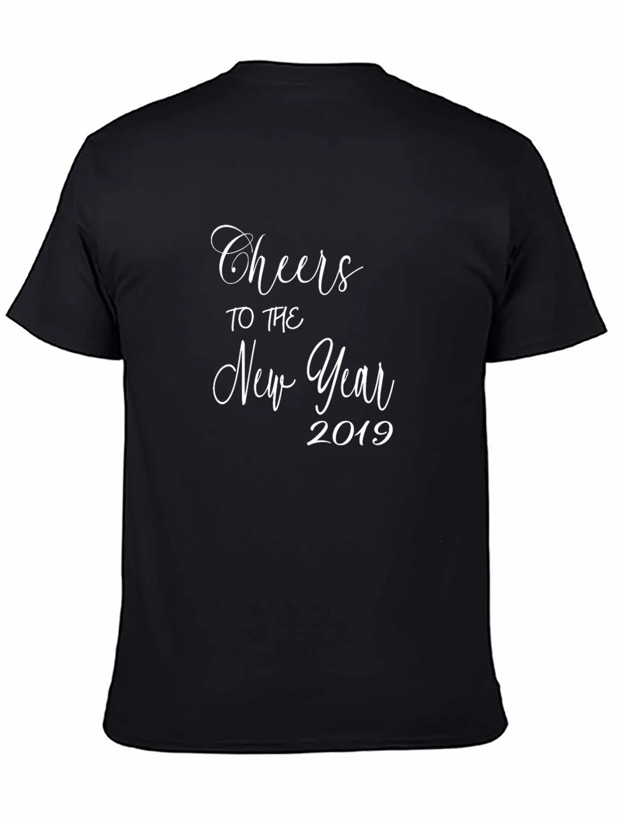 Cheers to the New Year 2019 Black T-Shirt product image 3