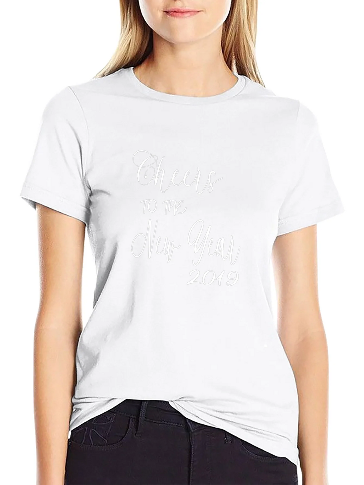 Cheers to the New Year 2019 Black T-Shirt product image 6