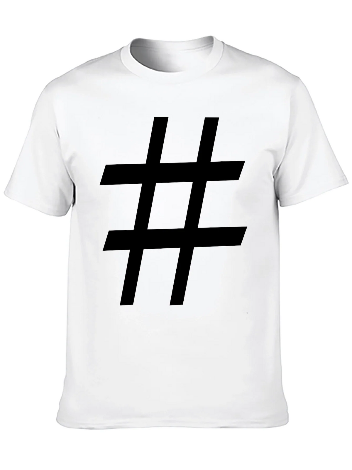 Hashtag Graphic Tee - Bold Black T-Shirt product image 9