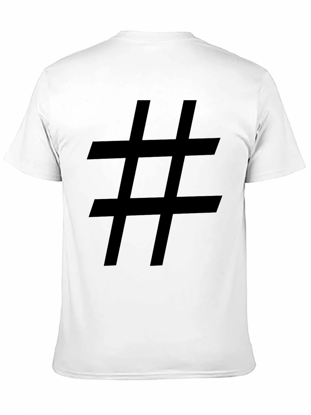 Hashtag Graphic Tee - Bold Black T-Shirt product image 10