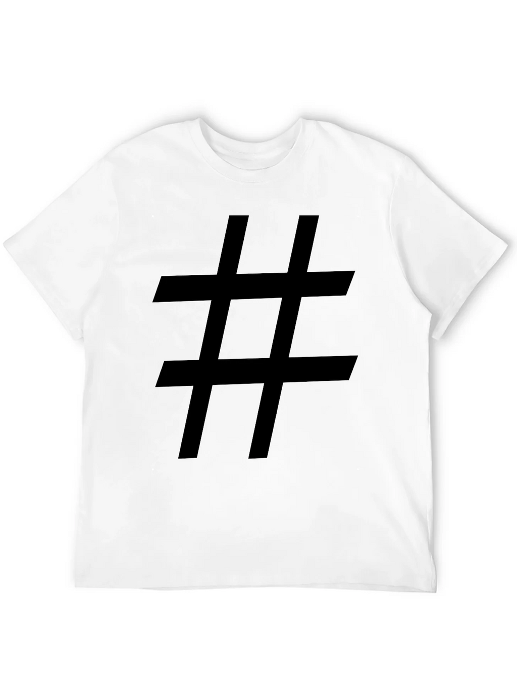 Hashtag Graphic Tee - Bold Black T-Shirt product image 11