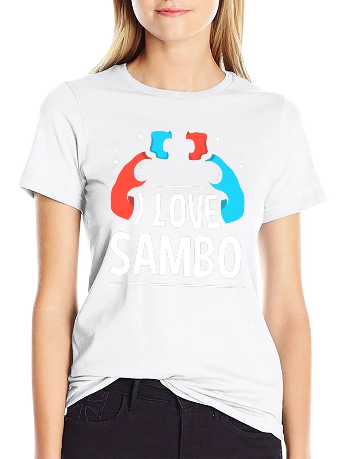 I Love Sambo T-Shirt - Wrestling Sport Tee product image 8