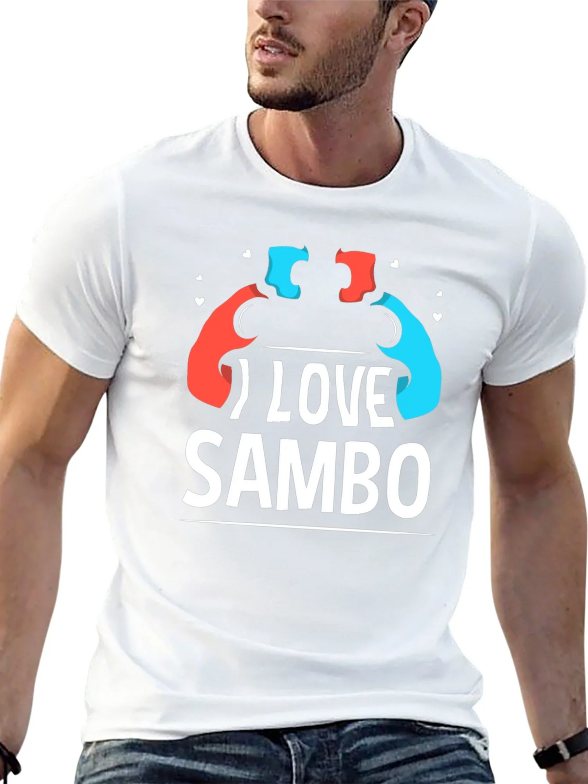 I Love Sambo T-Shirt - Wrestling Sport Tee product image 12