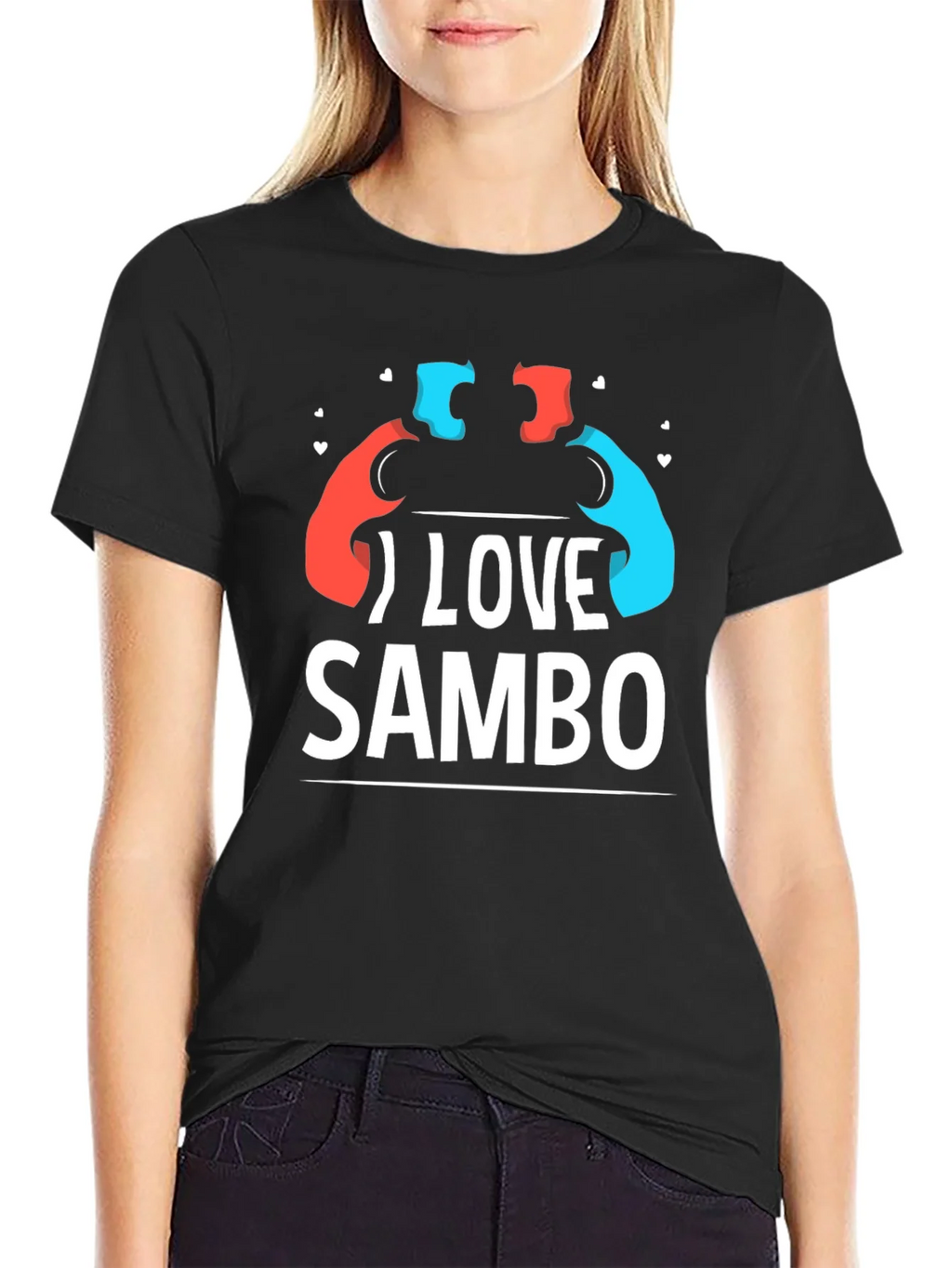 I Love Sambo T-Shirt - Wrestling Sport Tee product image 2