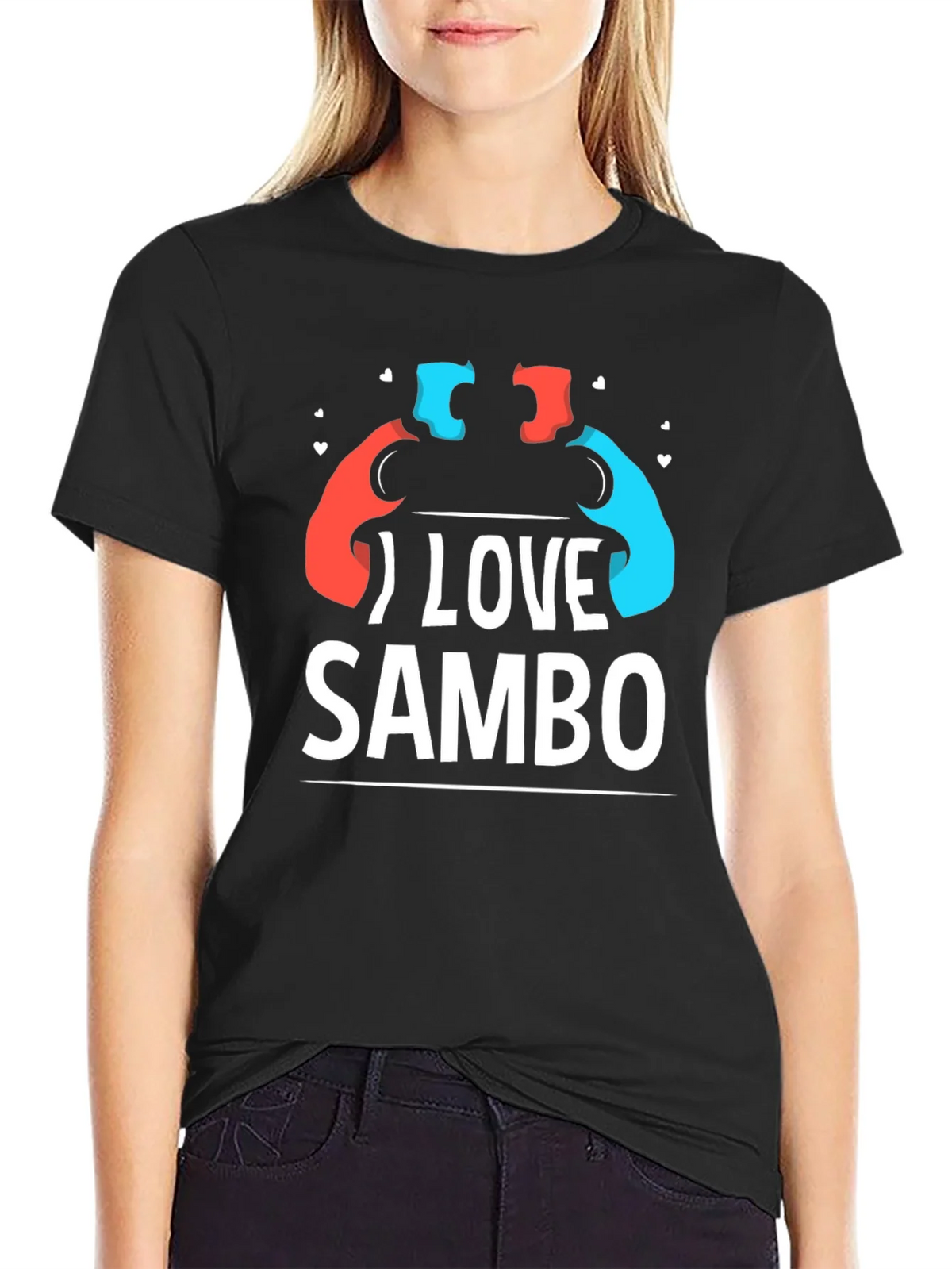 I Love Sambo T-Shirt - Wrestling Sport Tee product image 2