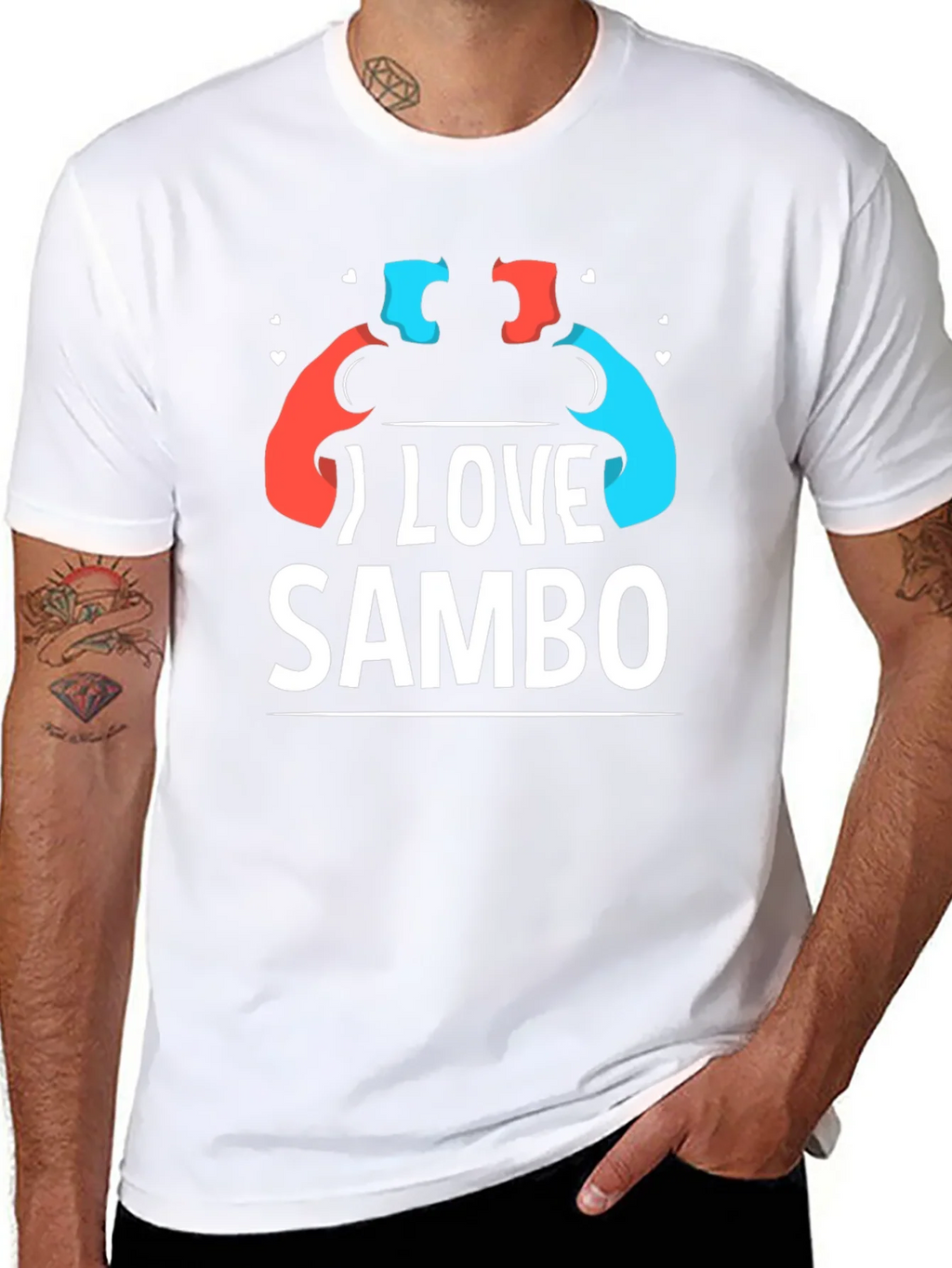 I Love Sambo T-Shirt - Wrestling Sport Tee product image 7