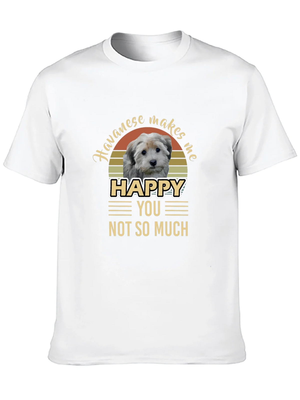 Havanese Makes Me Happy T-Shirt product image 9