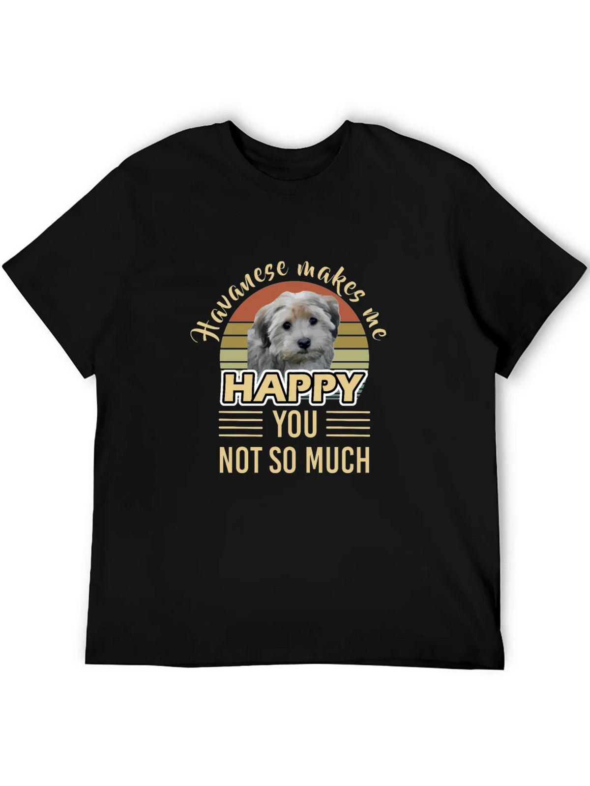 Havanese Makes Me Happy T-Shirt product image 5
