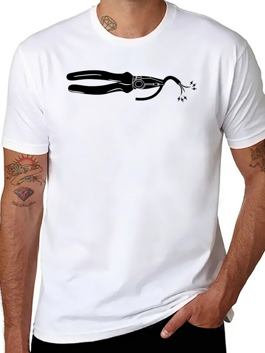 Electrician Humor T-Shirt - Wire Cutter Graphic Tee product image 6