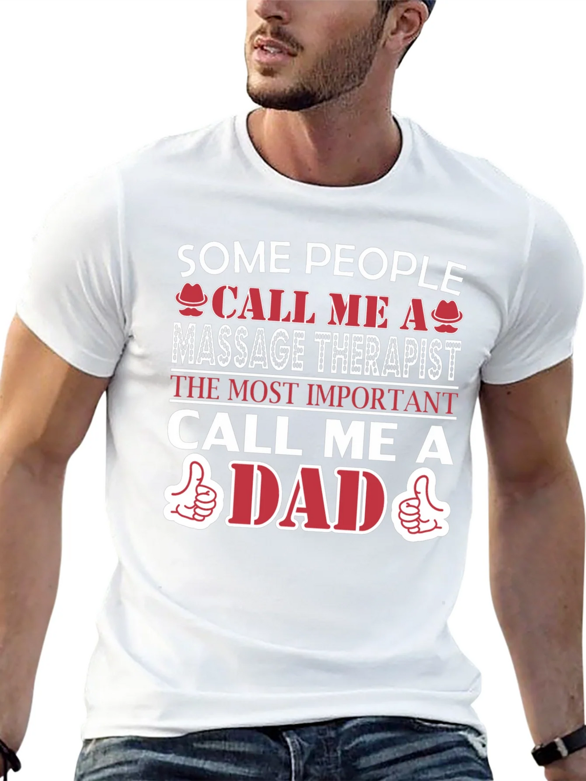 Massage Therapist Dad T-Shirt - Gift for Fathers product image 12
