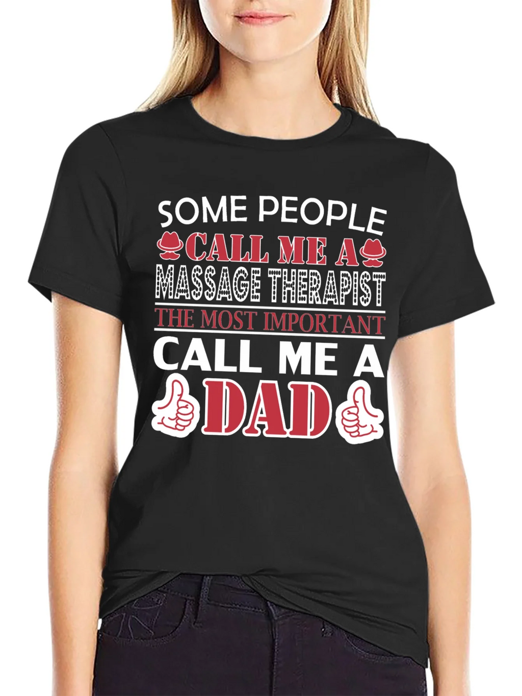 Massage Therapist Dad T-Shirt - Gift for Fathers product image 2