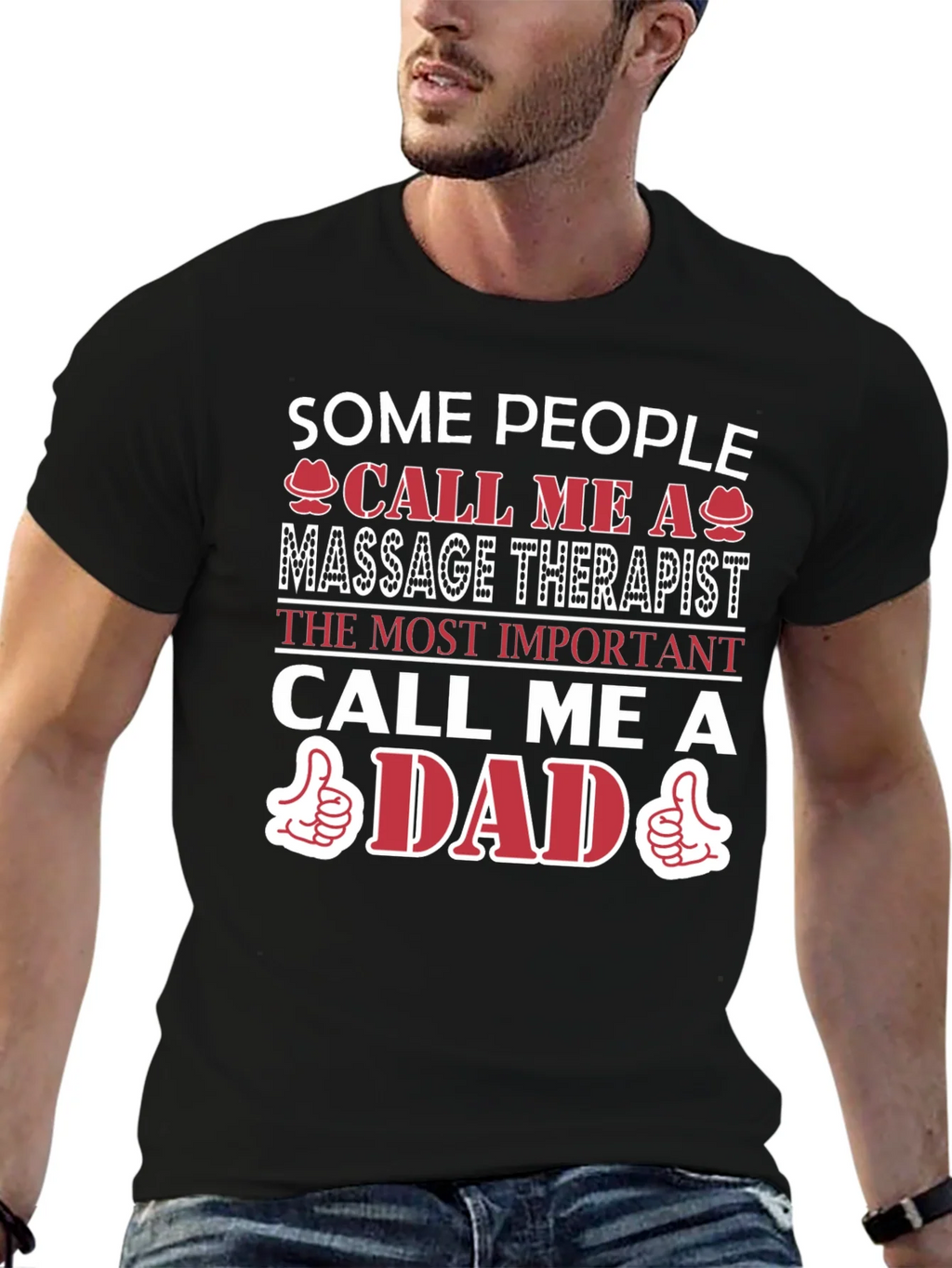 Massage Therapist Dad T-Shirt - Gift for Fathers product image 6