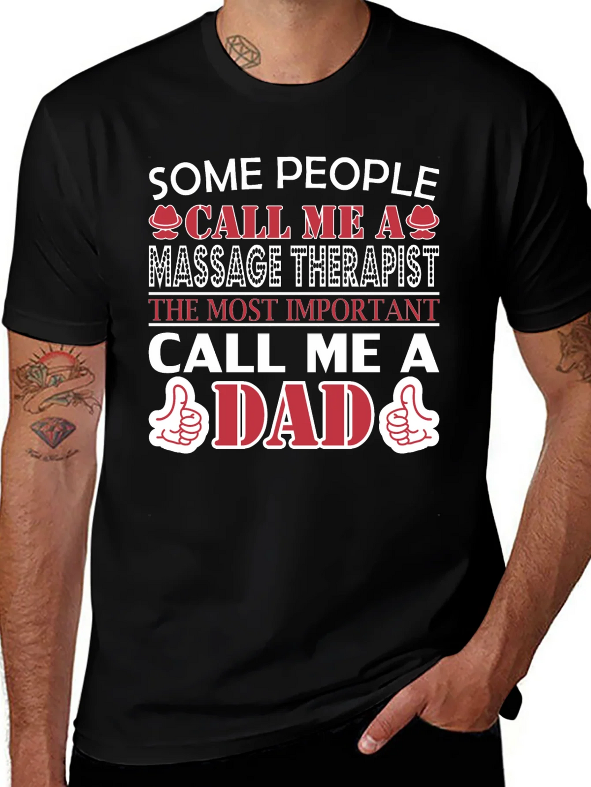 Massage Therapist Dad T-Shirt - Gift for Fathers product image 1