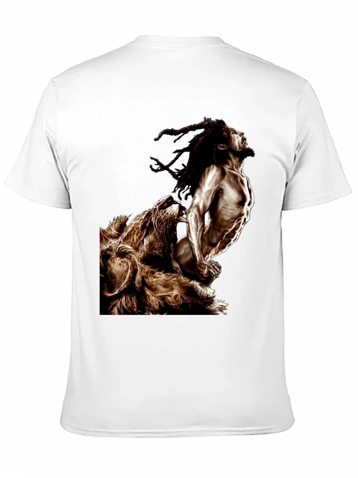 Lion & Rasta Graphic T-Shirt - Mens Black Tee product image 6