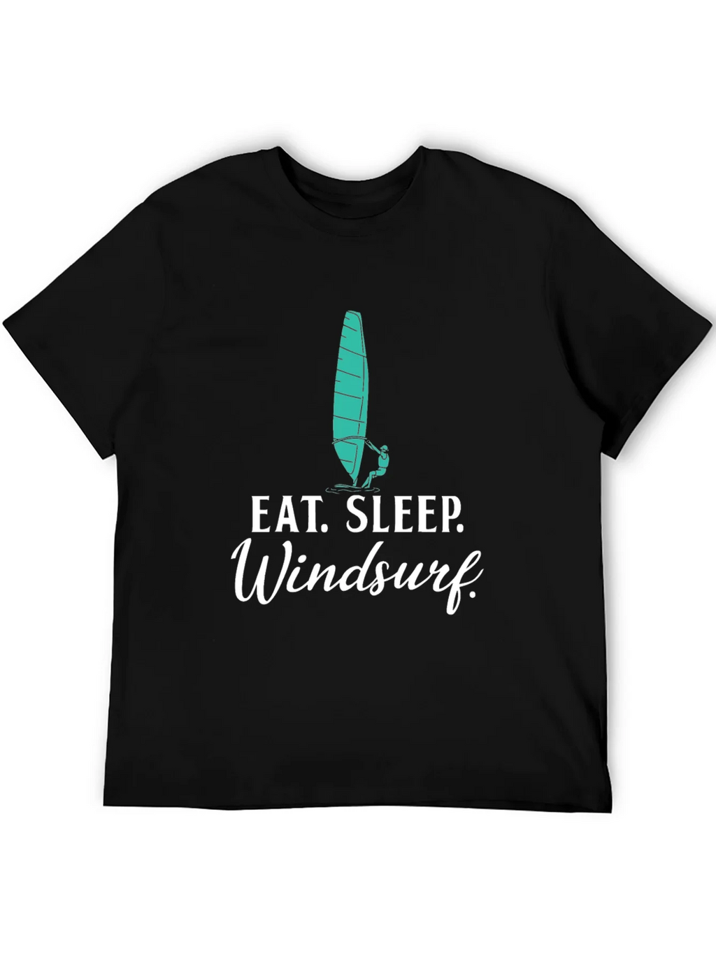 Eat. Sleep. Windsurf. Black Graphic Tee product image 5