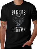 Bikers Dont Go Grey T-Shirt - We Turn Chrome Biker Tee product image 1