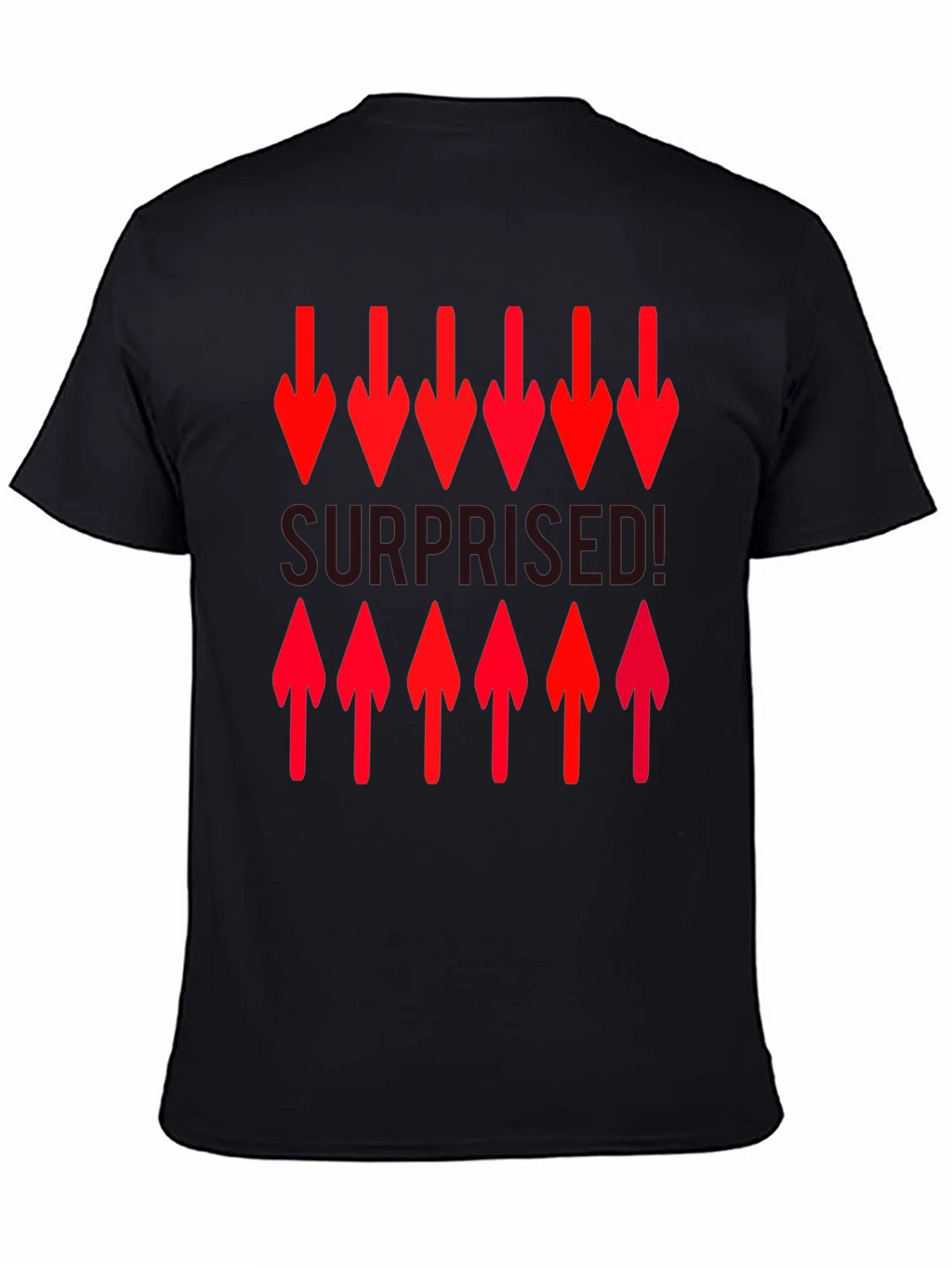 Surprised! Graphic Print Crew Neck T-Shirt product image 4